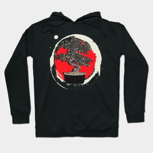 Japanese Bonsai Tree Zen Buddhist Enso Circle Streetwear Hoodie